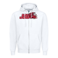 White jacksonville state gamecocks Zipper Hoodie - linhVisuals
