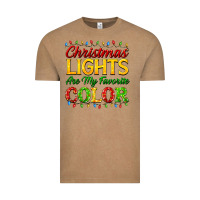 Vintage Coffee christmas lights are my favorite color Vintage Tee - FaDigitalArtStudio