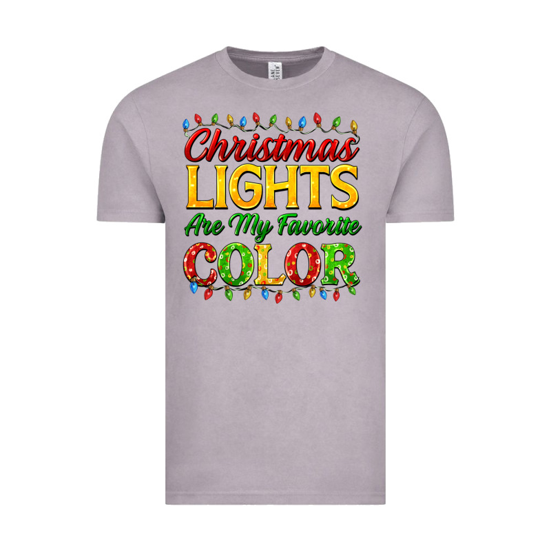 Christmas Lights Are My Favorite Color Vintage Tee by FaDigitalArtStudio | Teevron