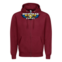 Burgundy morehead state eagles Zipper Hoodie - linhVisuals