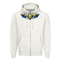 Oatmeal Heather morehead state eagles Zipper Hoodie - linhVisuals