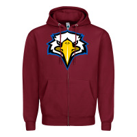 Burgundy morehead state eagles Zipper Hoodie - linhVisuals