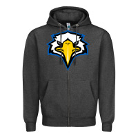 Charcoal Heather morehead state eagles Zipper Hoodie - linhVisuals