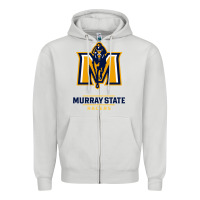 Dove Grey murray state racers Zipper Hoodie - linhVisuals