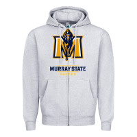 Heather Grey murray state racers Zipper Hoodie - linhVisuals
