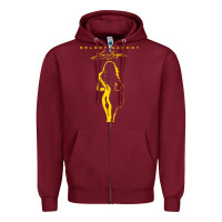 Burgundy melody gardot clässic Zipper Hoodie - linhVisuals