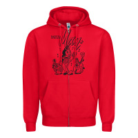 Red imelda may müsic Zipper Hoodie - linhVisuals
