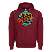 Burgundy jon pardi cöüntry Zipper Hoodie - linhVisuals