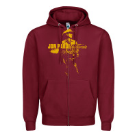 Burgundy jon pardi cöüntry Zipper Hoodie - linhVisuals
