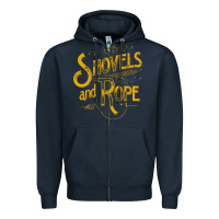 Navy shovels & rope müsic Zipper Hoodie - linhVisuals