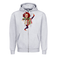 Heather Grey weird al yankovic stand up comedy Zipper Hoodie - linhVisuals