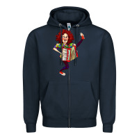 Navy weird al yankovic stand up comedy Zipper Hoodie - linhVisuals