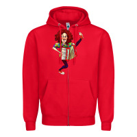 Red weird al yankovic stand up comedy Zipper Hoodie - linhVisuals