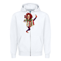 White weird al yankovic stand up comedy Zipper Hoodie - linhVisuals