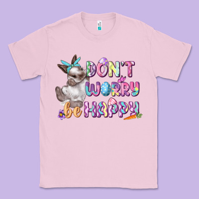 Don't Worry Be Happy Easter Classic Tee Designed By Cowgirlartshop
