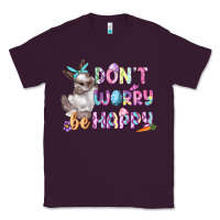 Plum Don't worry be happy Easter Classic Tee - CowGirlArtShop