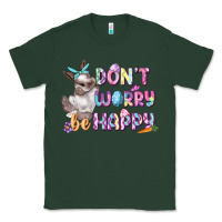 Sports Green Don't worry be happy Easter Classic Tee - CowGirlArtShop