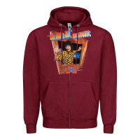 Burgundy weird al yankovic stand up comedy Zipper Hoodie - linhVisuals