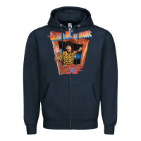 Navy weird al yankovic stand up comedy Zipper Hoodie - linhVisuals