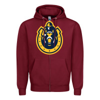 Burgundy murray state racers Zipper Hoodie - linhVisuals