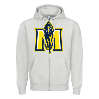 Dove Grey murray state racers Zipper Hoodie - linhVisuals