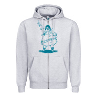 Heather Grey weird al yankovic stand up comedy Zipper Hoodie - linhVisuals
