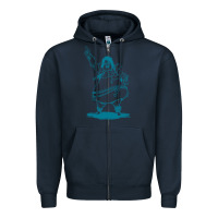 Navy weird al yankovic stand up comedy Zipper Hoodie - linhVisuals
