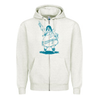 Oatmeal Heather weird al yankovic stand up comedy Zipper Hoodie - linhVisuals