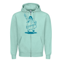 Seafoam weird al yankovic stand up comedy Zipper Hoodie - linhVisuals