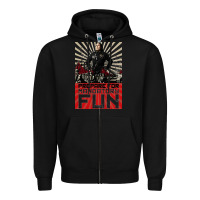 Black weird al yankovic stand up comedy Zipper Hoodie - linhVisuals