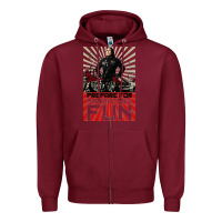 Burgundy weird al yankovic stand up comedy Zipper Hoodie - linhVisuals