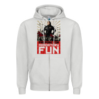 Dove Grey weird al yankovic stand up comedy Zipper Hoodie - linhVisuals