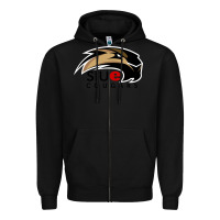 Black siu edwardsville cougars Zipper Hoodie - linhVisuals