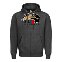 Charcoal Heather siu edwardsville cougars Zipper Hoodie - linhVisuals