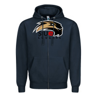 Navy siu edwardsville cougars Zipper Hoodie - linhVisuals