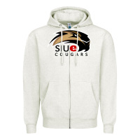 Oatmeal Heather siu edwardsville cougars Zipper Hoodie - linhVisuals