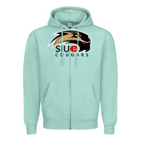 Seafoam siu edwardsville cougars Zipper Hoodie - linhVisuals