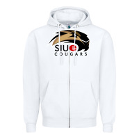 White siu edwardsville cougars Zipper Hoodie - linhVisuals