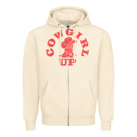 Sandshell cowgirl up leopad hat boot rodeo western country southern t shirt Zipper Hoodie - linhVisuals