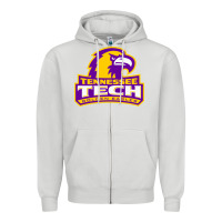 Dove Grey tennessee tech golden Zipper Hoodie - linhVisuals