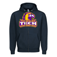 Navy tennessee tech golden Zipper Hoodie - linhVisuals