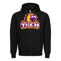 Black tennessee tech golden Zipper Hoodie - linhVisuals