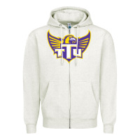 Oatmeal Heather tennessee tech golden Zipper Hoodie - linhVisuals