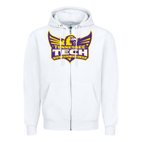 White tennessee tech golden Zipper Hoodie - linhVisuals