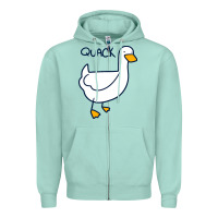 Seafoam quack duck Zipper Hoodie - linhVisuals