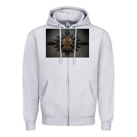 Heather Grey kamelot Zipper Hoodie - linhVisuals