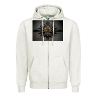 Oatmeal Heather kamelot Zipper Hoodie - linhVisuals