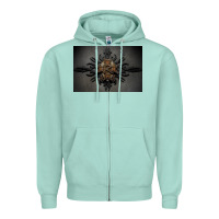 Seafoam kamelot Zipper Hoodie - linhVisuals