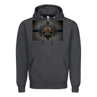 Smoke kamelot Zipper Hoodie - linhVisuals
