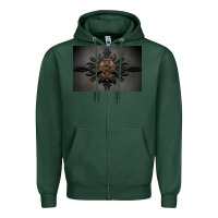 Sports Green kamelot Zipper Hoodie - linhVisuals